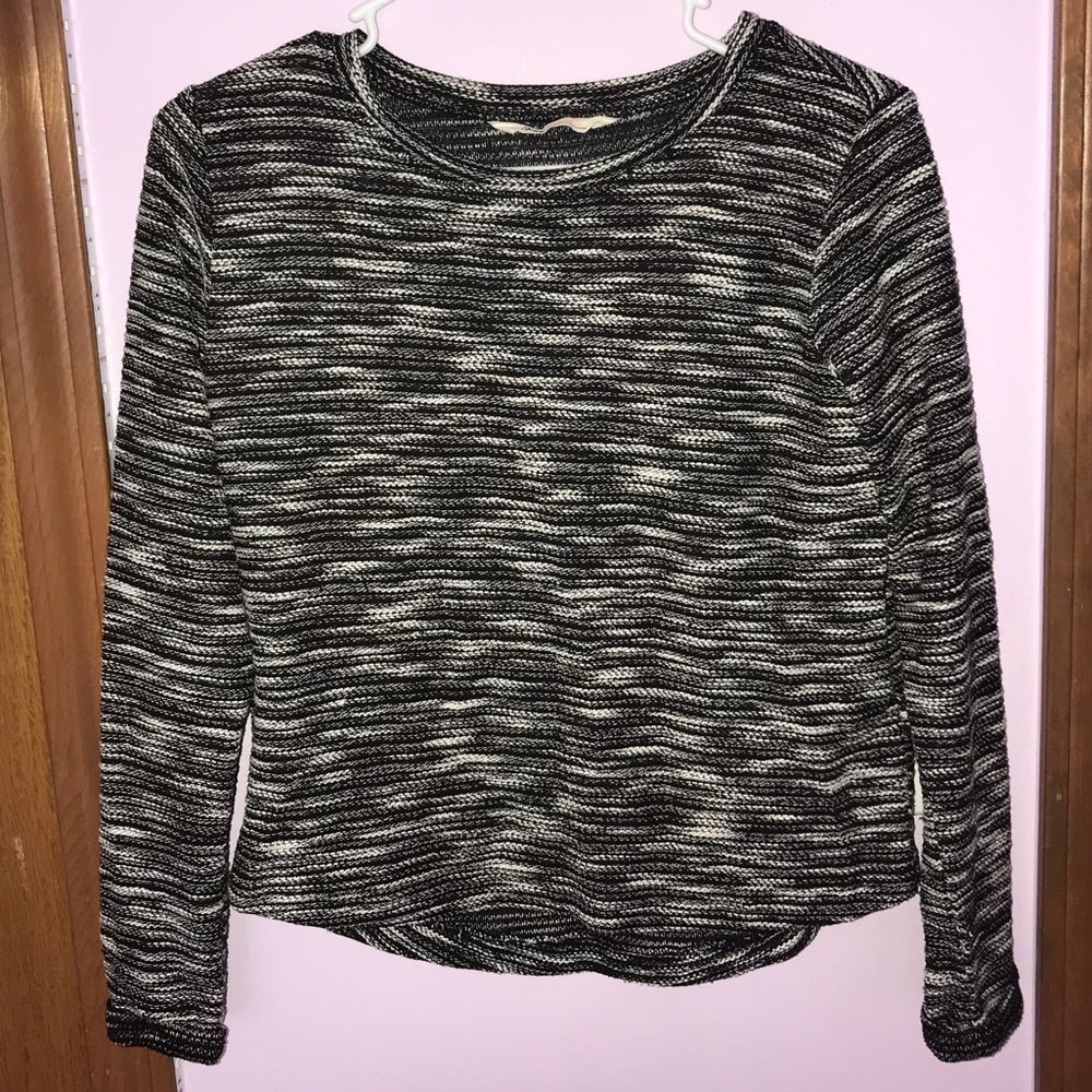 black and white sweater